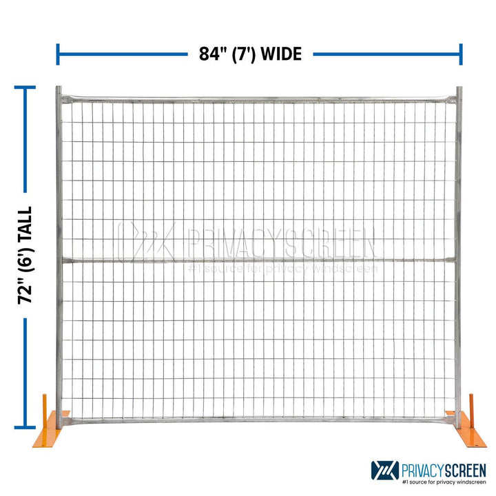 6-ft x 50 Steel Temporary Fence Panel Kit.